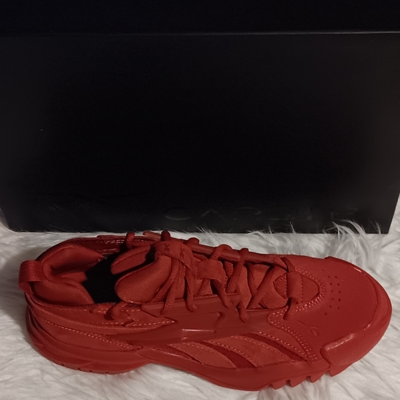 Size 8.5 - Reebok Cardi B x Club C V2-Color: Red-NWT-$120 - Picture 8 of 9